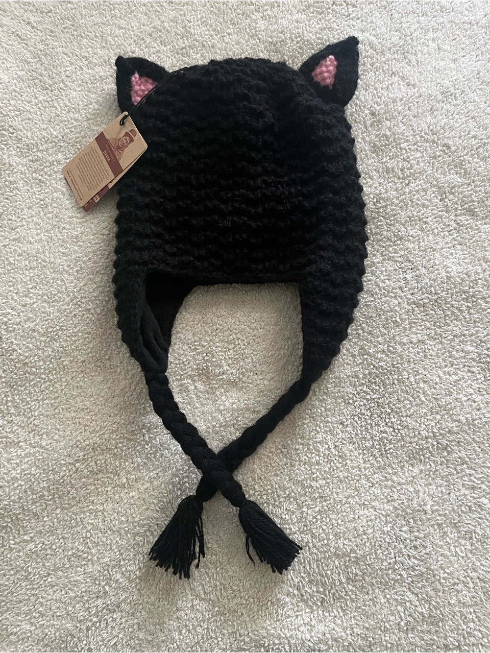 Andes Gifts Cat Knit Hat
